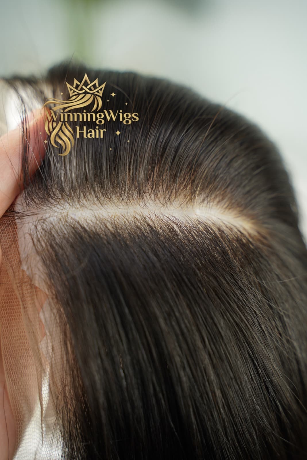 Invisible Hairline human hair wig showing a natural-looking lace hairline detail